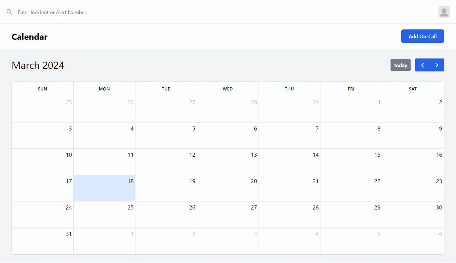 Meta Alerts Calender screenshot